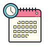 Calendar icon for weekend session schedule